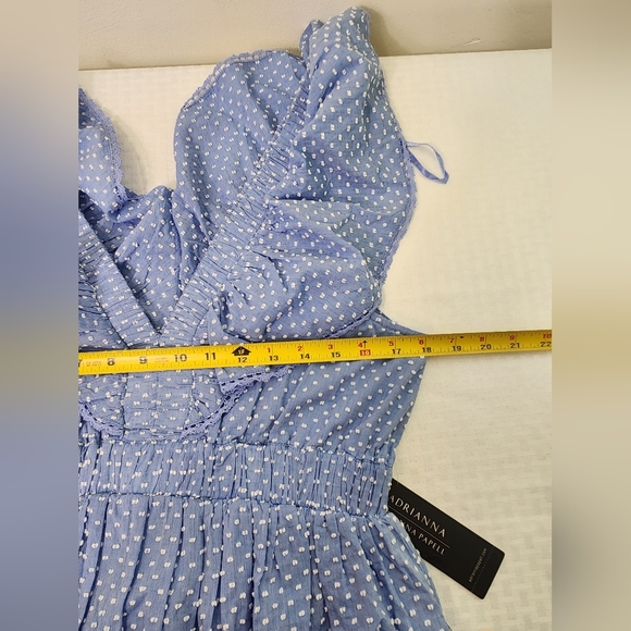 Adrianna Papell Blue Tiered Women's Dress Size 8.  #A14 - Picture 11 of 16